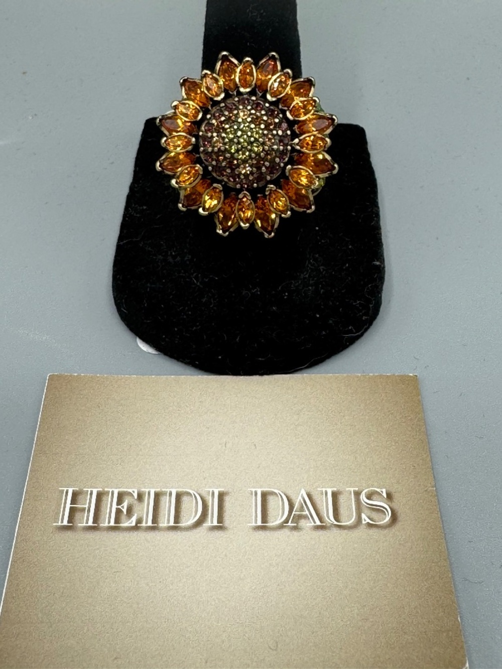 Heidi Daus sunflower ring